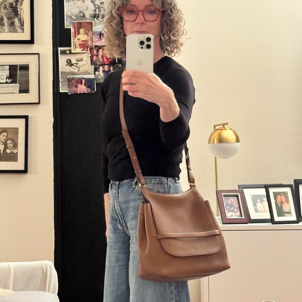 The Row Tan Leather Shoulder Bag - Picture 11 of 11